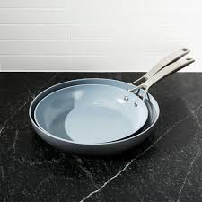 Greenpan Paris Hard Anodized Fry Pan Set Reviews Crate And Barrel Fry Pan Set Pan Set Greenpan