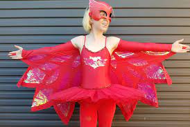 Diy costumes owlette costume halloween costumes for kids mask party owelette costume family halloween costumes superhero party kids costumes toddler costumes. Easy Diy Pj Masks Owlette Wings No Sew Or Basic Sew 2 Method Tutorial Now Thats Peachy