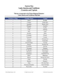 List of all countries in latin america and capitals. Four Map Quizzes Latin America Countries And Capitals Tpt