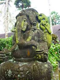A Ganesha Statue Outside A Jungle Elephant Preserve Sculpture