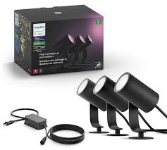 Philips Hue White And Color Ambiance Lily Outdoor Spot Light 802066 In 2020 Hue Philips Smart Outdoor Lighting Kit Homes