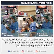 Goz Yasarmasi Ileri Yaslarda Sikca Karsilasilan Bir Problemdir Yasarmanin Tedavisi Icin Goz Yasi Kanal Agzi Genisletilmektedir Onesnip Go Bilgi Yag Kanal