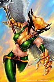 The hawkgirl premium format™ figure measures 22 tall as the avian heroine soars over an egyptian temple themed base with the crumbling head of a hawkgirl's feathered wings are highly detailed, textured from top to bottom to capture the majesty and might of the thanagarian heroine, and her. Hawkgirl By Johnbecaro Dc Comics Wallpaper Hawkgirl Dc Comics Girls