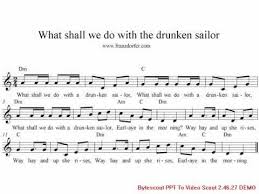 What Shall We Do With The Drunken Sailor Karaoke Drunken Sailor Karaoke