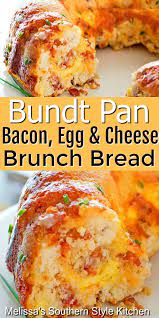 Bundt Pan Bacon Egg And Cheese Brunch Bread Breakfast Brunch Recipes Breakfast Recipes Casserole Recipes