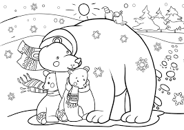 Ausmalbilder Winter Fur Kinder Im Format A4 Wonder Day