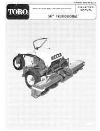 Ive had this lawn mower since i could remember but i have lost the owner's manual, does anyone know the spark plug gap for a quantum 5.5 mower? Toro 58 Professional Riding Product Operator S Manual Manualzz