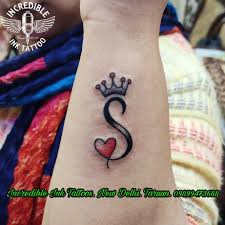 Letter s mockup logo, template design lettering tattoo or business card emblem. S Letter Tattoo Initial S Letter Initial Tattoo Call Whtsapp 09899473688 Initial Tattoo Hand Tattoos Tattoo Designs Men