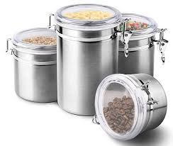 Qualways jumbo stainless steel kitchen canister set of 4( 6.5lb,5lb.4lb and 3lb). Guide To Stainless Steel Food Storage Container Eco World