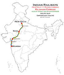 Although colloquially delhi and new delhi are used interchangeably to refer to the national capital territory of delhi (nct), these are two distinct entities, with new delhi forming a small part of delhi. File New Delhi Mumbai Rajdhani Express Route Map Png Wikipedia