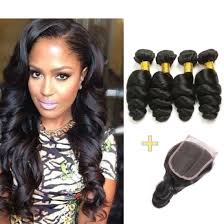 Typically, a hair weave bundle will come with three or four wefts of hair and a closing piece, either the frontal or closure. China Loose Wave 4 Bundles With Lace Closure 4x4 Free Part Human Hair Weaves Natural Color China Loose Wave Bundles With Closure And Human Hair Bundles With Closure Price