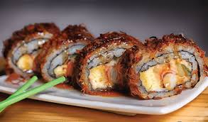 Филадельфия в кунжуте с лососем гриль. Sushi Suami Isteri Harian Metro