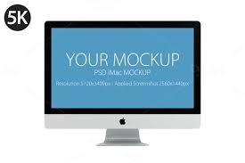 Mockup Apple Imac On White Imac Photoshop Resources Imac Mockup Free