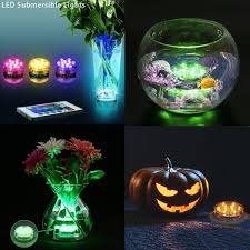 Meanhoo Waterproof Submersible 10 Leds Lights Multicolor Underwater Light With Ir Remote Control Underwater Led Lights Submersible Led Lights Underwater Lights