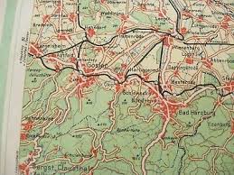 The harz is a low mountain range in the central uplands of germany. Alte Landkarte Karte Centropa Wegweiser Vom Harz Halberstadt Nordhausen Eur 9 99 Picclick De