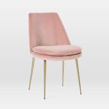 Finley Low Back Dining Chair Astor Velvet Grapefruit Light Bronze Dining Chairs Low Back Dining Chairs Upholstered Dining Chairs