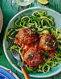 Veggie Balls With Courgetti And Tomato And Basil Sauce Recipe Vegetarian Recipes Food Veggie Recipes