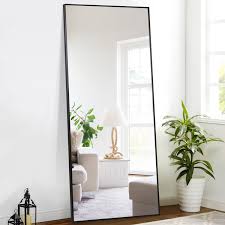 The perfect decorative piece for the living room, bedroom or any room in your home. Pexfix 65 X 22 Floor Mirror Standing Full Length Mirror Large Rectangle Full Body Mirror Black Walmart Com Walmart Com