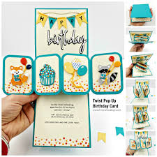There's a reason the tradition of birthday cards has endured. How To Make A Twist Pop Up Birthday Card Christina Hor Designs Happy Birthday Cards Printable Pop Up Card Templates Cool Birthday Cards
