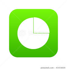 Graphs Chart Statistic Icon Digital Green Stock