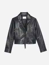 Fringed Leather Jacket Coats Jackets Sandro Paris Com Fringe Leather Jacket Leather Jacket Coats Jackets