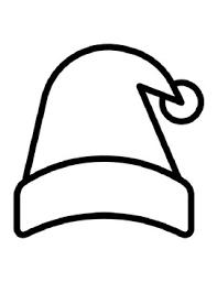 These coloring pages feature not just the adorable santa hats but also famous cartoon characters donning them with confidence and charm. Santa Hat Templates Christmas Santa Hat Coloring Pages Santa Hat Outlines