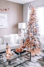 Blush Pink Rose Gold White Christmas Decor White Christmas Decor Rose Gold Christmas Decorations Modern Christmas Decor