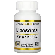 View the top 3 vitamin k2 & d3 of 2021. California Gold Nutrition Liposomal Vitamin K2 D3 60 Veggie Capsules Iherb