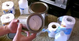 He Shoves A Roll Of Toilet Paper In A Tin Can For The Most Brilliant Reason Diy Heater Canning Homemade Heater