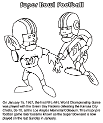 What do you think about it? First Super Bowl Football Game Coloring Page Crayola Com