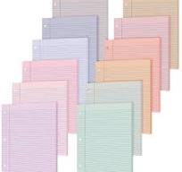 Amazon.com : PerKoop 600 Sheets Colored Loose Leaf Paper 8.5 ...