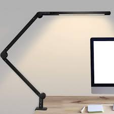 Even more incredible is that it can stand on a table as well as the clamp on a desk. Swing Arm Lights Led Desk Lamp With Clamp 9w Eye Caring Dimmable Lamps Timer Memory Touch Control 6 Color Modes Niulight Modern Architect Table Light For Study Reading Work Task Office Workbench