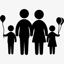 Silhouette Family Family Cartoon Characters Silhouette Png And Vector With Transparent Background For Free Download Siluet Buku Manusia