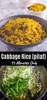This Cabbage Rice Is A Simple Satisfying Dish Packed With Indian Flavors Like Curry Leaves Red Ch Indian Rice Recipes Veg Dinner Recipes Lunch Recipes Indian