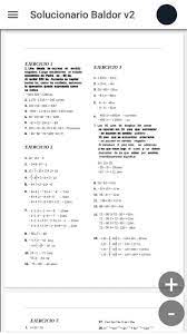 Baldor es una de la algebras más utilizadas por los estudiantes de colegio (secundaria), la explicación de los casos y la dificultad de los ejercicios lo convierten en uno de los mejores libros de. Solucionario Algebra De Baldor For Android Apk Download