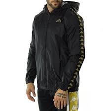 Kappa Banda Dawson Jacket Black Gold Kappa Clothing Kappa Tracksuit Clothes