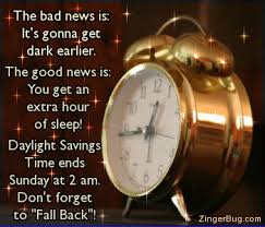 Bad News Good News Daylight Savings Time Ends Glitter Graphic Greeting Comment Meme Or Gif Daylight Saving Time Ends Daylight Savings Time Fall Back Time