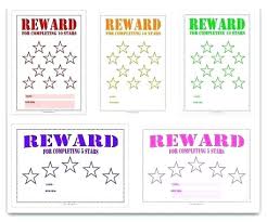 28 Prototypic Childrens Reward Chart Free