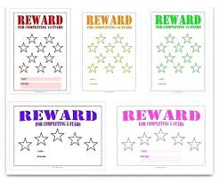 28 Prototypic Childrens Reward Chart Free
