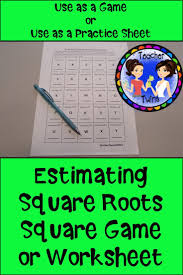 Estimating Square Roots Square Game Worksheet In 2020 Estimating Square Roots Square Roots Word Problem Worksheets