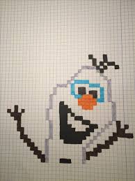 Olaf In 2020 Minecraft Pixel Art Pixel Art Pixel Drawing
