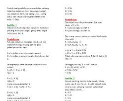 Maybe you would like to learn more about one of these? Contoh Soal Peluang Dan Pembahasannya Pdf Kunci Ujian