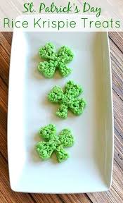 Fast Easy St Patrick S Day Recipe Rice Krispie Treats Rice Krispy Treats Recipe Rice Krispie Treats Green Rice Krispie Treats