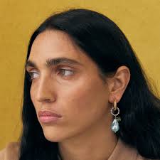 Palermo earrings Sky + Green