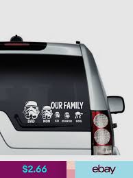 Star Wars Family Car Decal Vinyl Sticker For Window Panel Bumper Storm Trooper Car Decals Vinyl Family Car Decals Vinyl Sticker