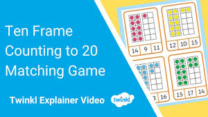 Everything fits in convenient carrying bag. Ten Frame Counting To 20 Matching Game Teacher Made