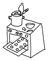 Dibujo de tik tok para colorear. Dibujos De Cocina Para Colorear