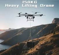 Professional 150kg Large Payload Heavy Power Duty 62 Mins Endurance Long  Range Lifting Transport Long Distance Industrial Delivery Drone Price