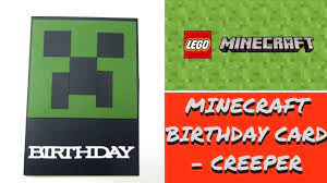 Check spelling or type a new query. Lego Minecraft Birthday Card Minecraft Creeper Youtube