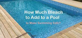 It naturally floats around, slowly dispensing chlorine as it goes. How Much Bleach To Add To A Pool To Make Swimming Safe